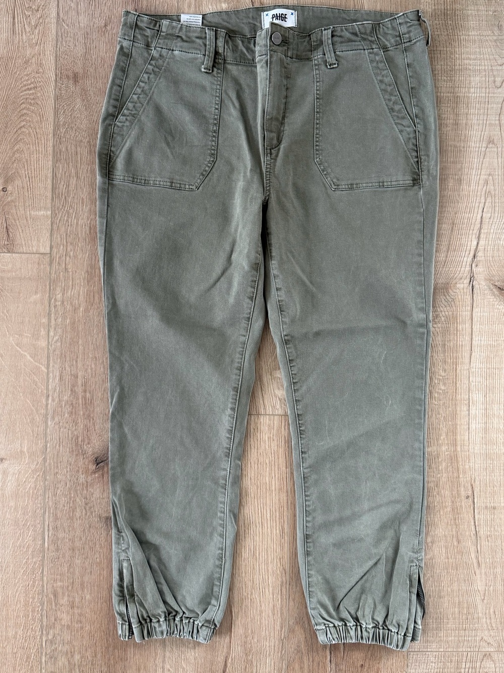 MAYSLIE Women’s Olive Green Jogger Pants – Size 33 - Picture 6 of 15